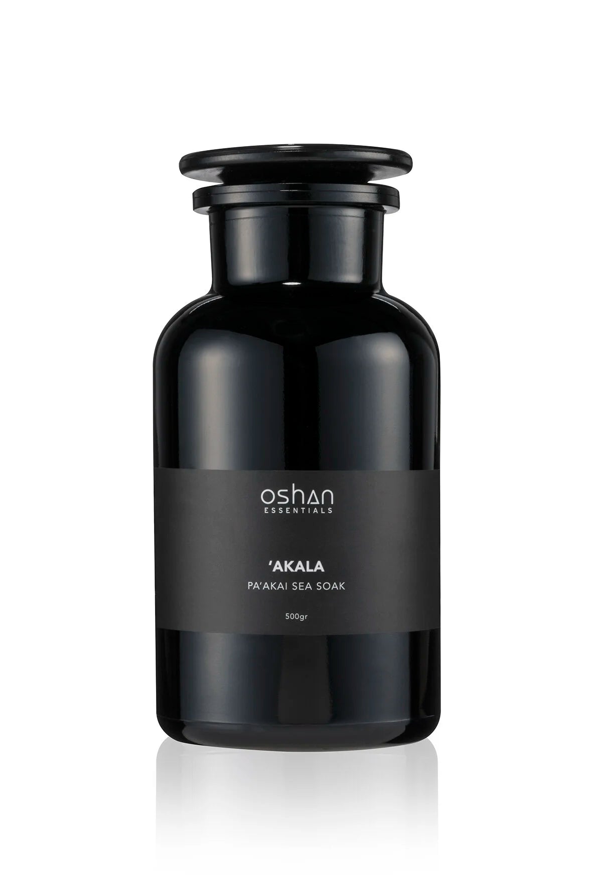 OSHAN CALM ʻAKALA Sea Soak, a Hawaiian sea salt bath soak made in Maui, Hawaii.
