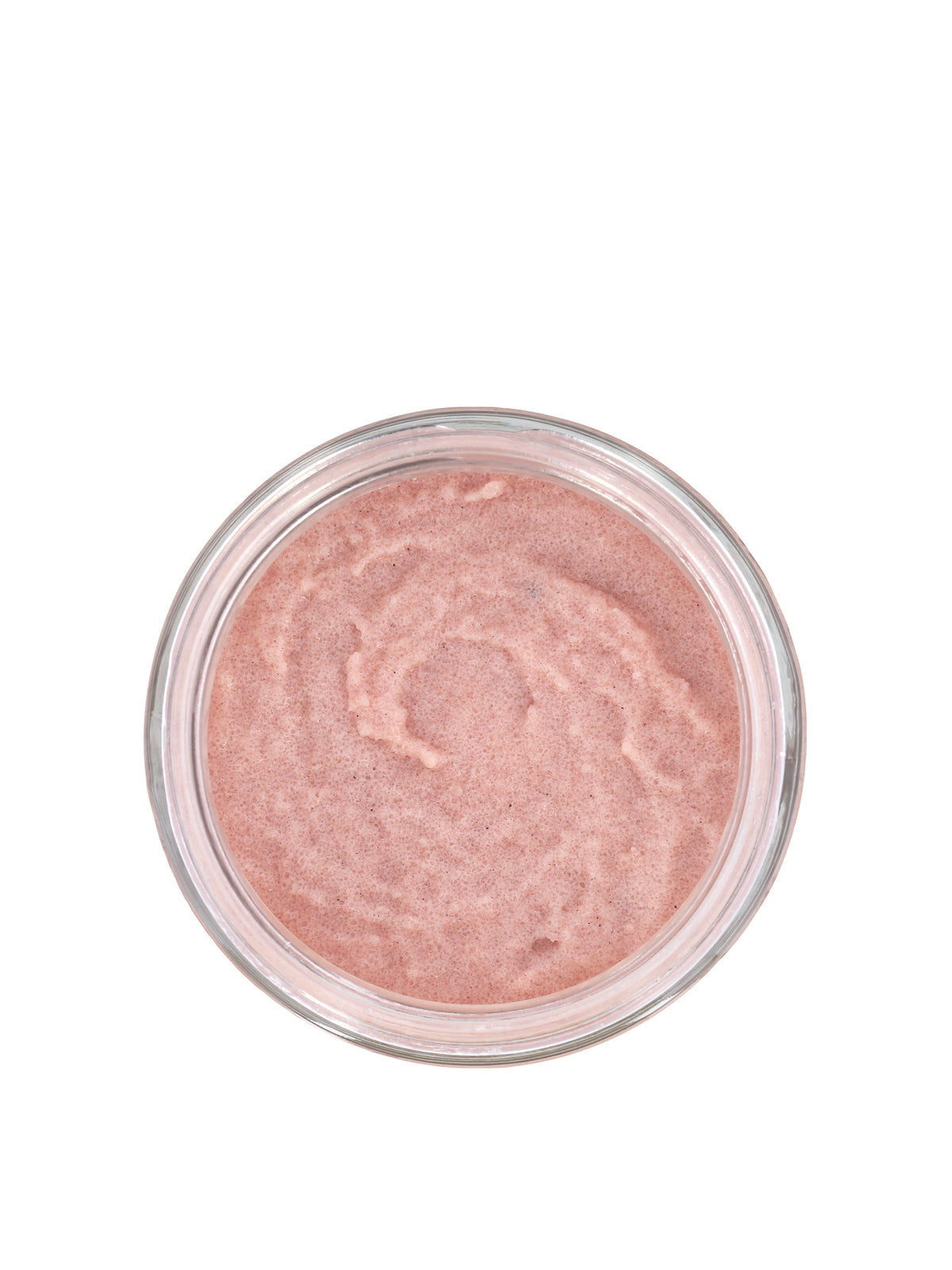 OSHAN CALM ʻĀKALA Body Polish viewed from above in an open glass jar.