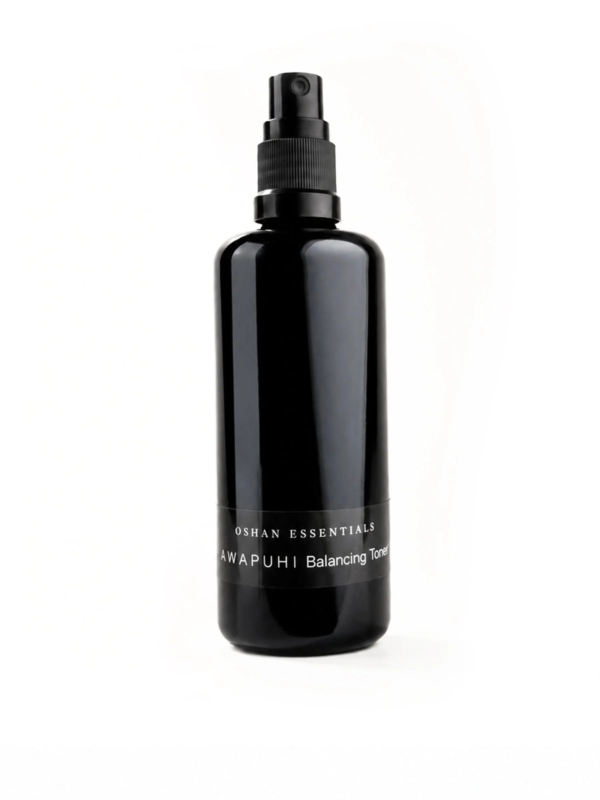 OSHAN ʻAWAPUHI Balancing Toner in its black spray bottle on a white background.