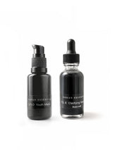 OSHAN BASIC Set with the ʻŌPIO Youth Manoʻi bottle and the ʻELE Clarifying Face Wash dropper bottle.