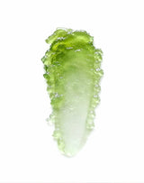 Texture swatch of the green OSHAN LĪHAU Restoring Gelée on white.